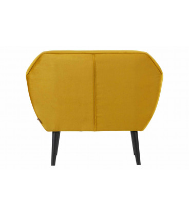 Fauteuil Rocco velours moutardeWOOOD by De Eekhoorn
