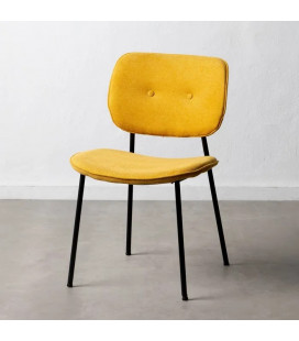 Lot de 4 Chaises Bouton Moutarde