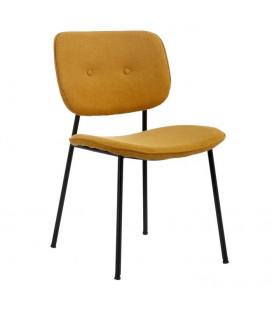 Lot de 4 Chaises Bouton Moutarde