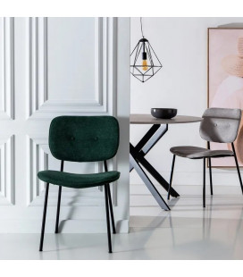 Lot de 4 Chaises Bouton Verte
