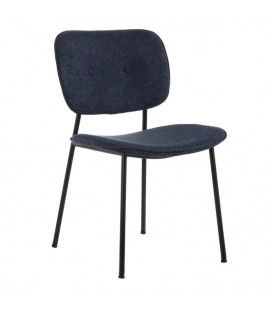 Lot de 4 Chaises Bouton Bleu