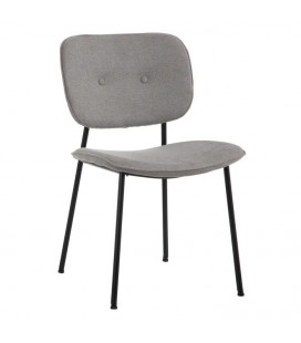 Lot de 4 Chaises Bouton Gris Clair