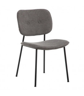 Lot de 4 Chaises Bouton Gris Foncé