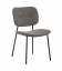 Lot de 4 Chaises Bouton Gris Foncé