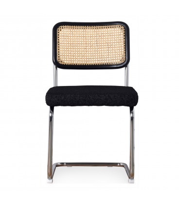 Lot de 2 chaises Capsule Bouclette Noir