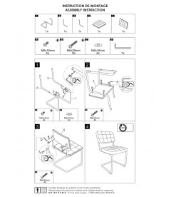 Lot de 2 chaises Capsule Bouclette Noir Lot de 2 chaises Capsule Bouclette Noir