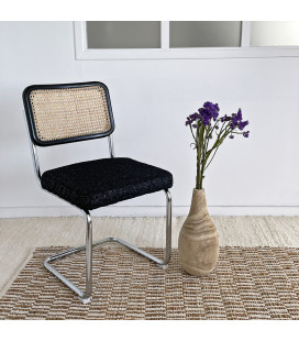 Lot de 2 chaises Capsule Bouclette Noir 2