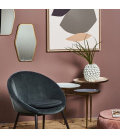Fauteuil Ruvana Bleu Nuit