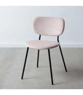 Lot de 2 chaises Agathe rose clair
