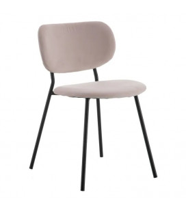 Lot de 2 chaises Agathe rose clair