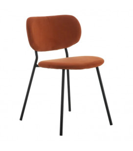 Lot de 2 chaises Agathe terracotta