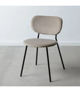 Lot de 2 chaises Agathe gris