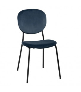 Lot de 2 chaises Suzanne bleu foncé