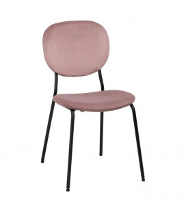 Lot de 2 chaises Suzanne rose foncé