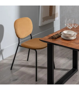 Lot de 2 chaises Suzanne camel