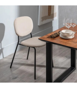 Lot de 2 chaises Suzanne beige