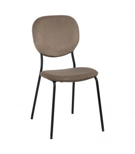 Lot de 2 chaises Suzanne taupe