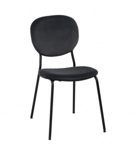 Lot de 2 chaises Suzanne noir