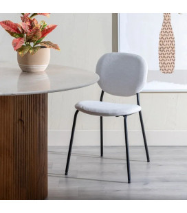 Lot de 2 chaises Suzanne crème