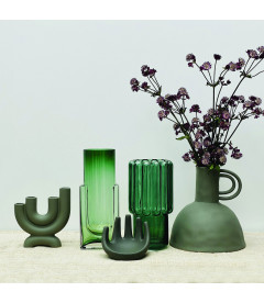 Vase céramique Collectif gris vert minéral