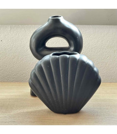 Vase céramique Nomade noir Vase céramique Nomade noir