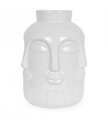 Vase céramique Monsieur blanc