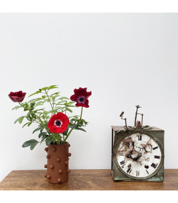 Vase céramique Boule terracotta