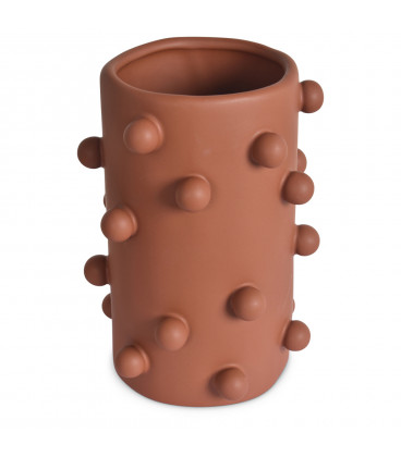Vase céramique Boule terracotta