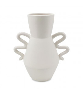 Vase céramique Wave blanc