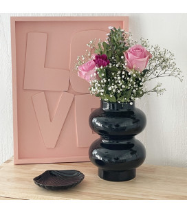 Vase céramique Double noir 2