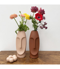 Vase ceramic Visage nude