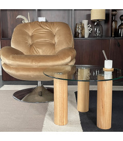 Fauteuil Pivotant Memento Marron