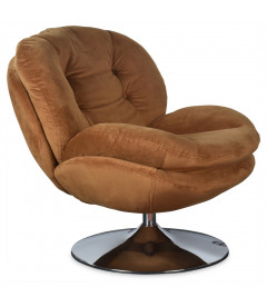 Fauteuil Pivotant Nuage Marron