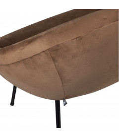 Fauteuil Moly velours toffee