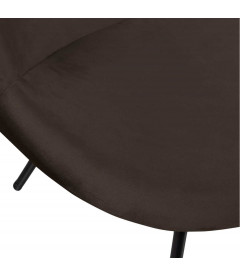 Fauteuil Moly velours dark night