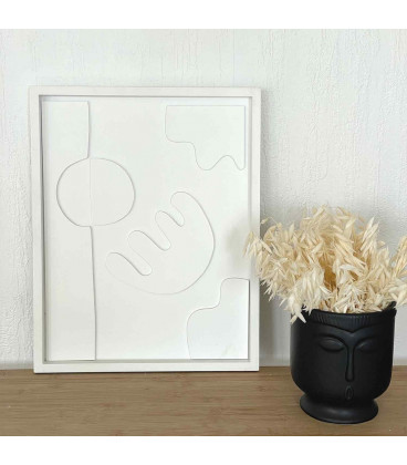 Vase ceramic Visage Icone noir