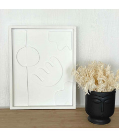 Vase ceramic Visage Icone noir