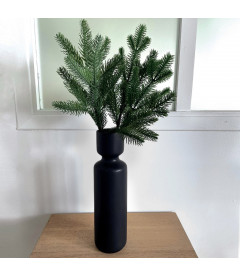 Vase ceramic Long noir