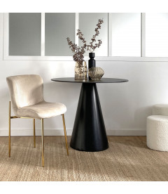 Vase ceramic Long noir