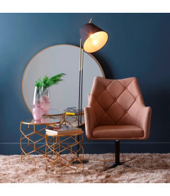 Miroir Doré Rond 100cm