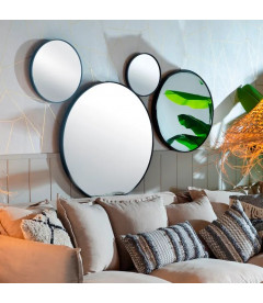 Miroir Noir Rond 80cm