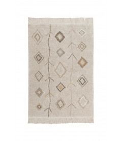 Tapis Coton Kaarol Earth M 140 / 200 cm Lavable en Machine Tapis Coton Kaarol Earth M 140 / 200 cm Lavable en Machine