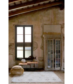 Tapis Coton Kaarol Earth M 140 / 200 cm Lavable en Machine Tapis Coton Kaarol Earth M 140 / 200 cm Lavable en Machine