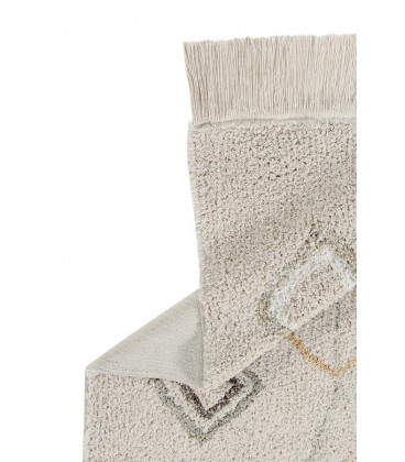 Tapis Coton Kaarol Earth M 140 / 200 cm Lavable en Machine