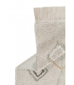 Tapis Coton Kaarol Earth M 140 / 200 cm Lavable en Machine Tapis Coton Kaarol Earth M 140 / 200 cm Lavable en Machine