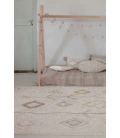 Tapis Coton Kaarol Earth M 140 / 200 cm Lavable en Machine Tapis Coton Kaarol Earth M 140 / 200 cm Lavable en Machine