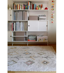 Tapis Coton Kaarol Earth M 140 / 200 cm Lavable en Machine