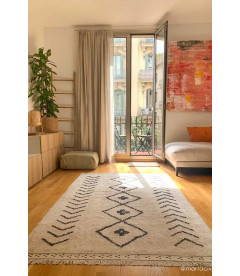 Tapis Coton Berbere Rhombs M 140 / 210 cm Lavable en Machine Tapis Coton Berbere Rhombs M 140 / 210 cm Lavable en Machine