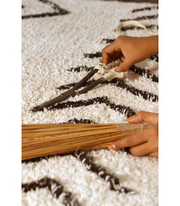 Tapis Coton Berbere Rhombs M 140 / 210 cm Lavable en Machine