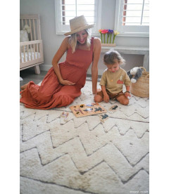 Tapis Coton AZTECA M 140 / 200 cm Lavable en Machine